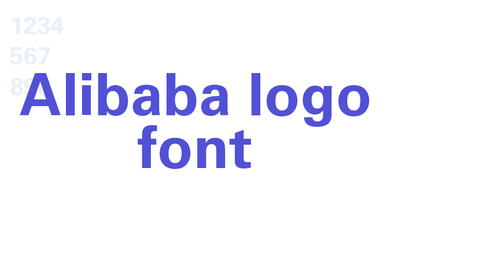 Alibaba logo font-font-download