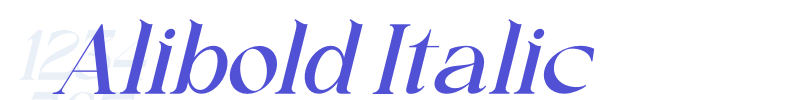 Alibold Italic-font