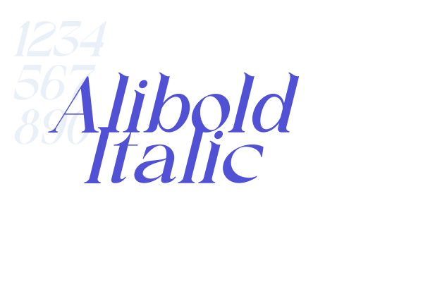 Alibold Italic