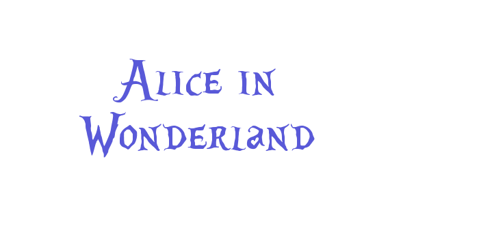 Alice in Wonderland Font Download