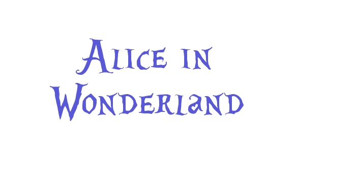 Alice in Wonderland Font