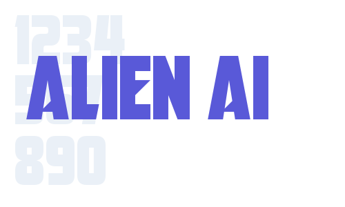 Alien AI Font