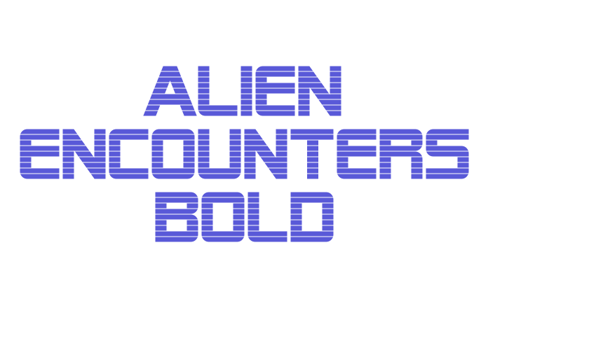 Alien Encounters Bold Font Download