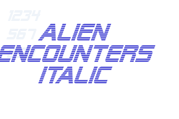 Alien Encounters Italic