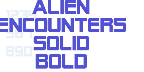 Alien Encounters Solid Bold-font-download