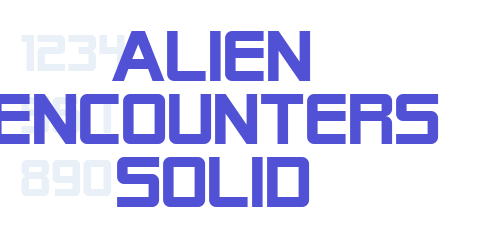 Alien Encounters Solid-font-download
