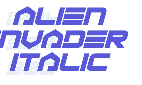 Alien Invader Italic Font