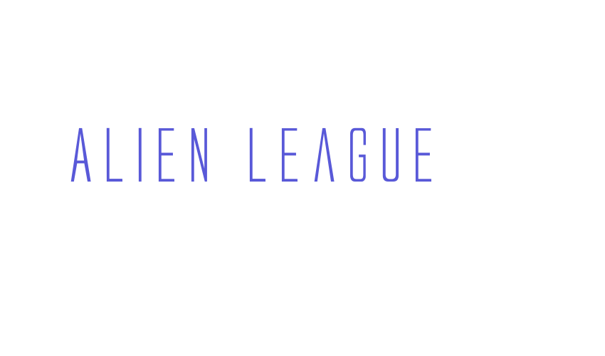 Alien League Font