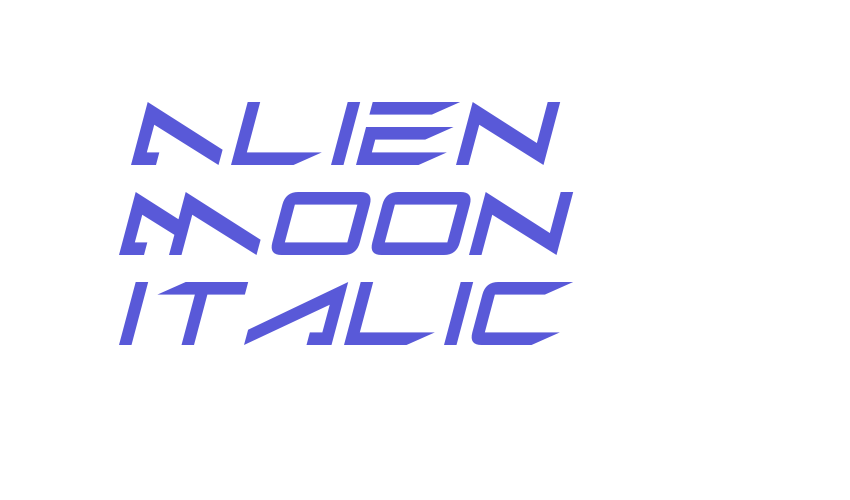 Alien Moon Italic Font