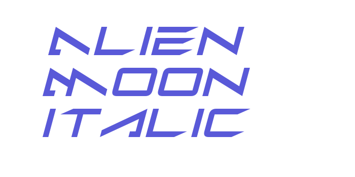 Alien Moon Italic Font Download