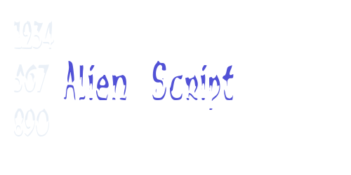 Alien Script-font-download