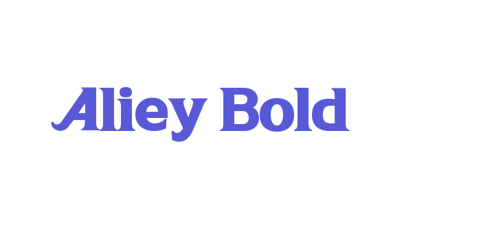 Aliey Bold Font Download