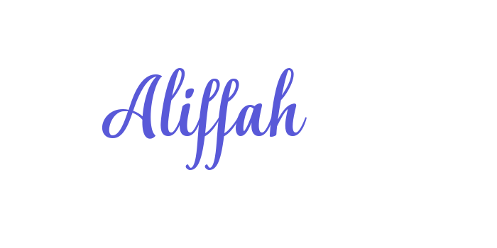 Aliffah Font