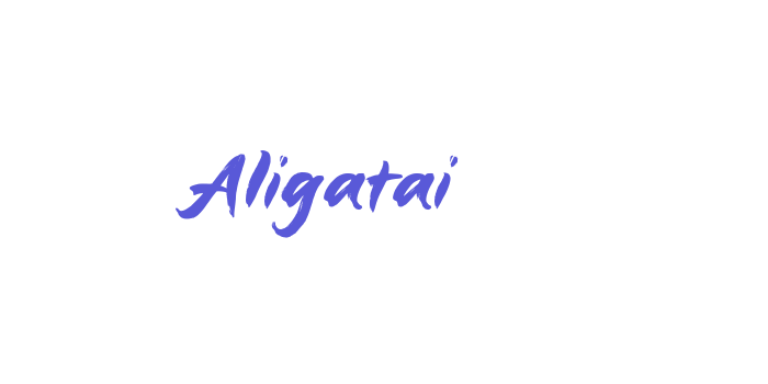 Aligatai Font Download