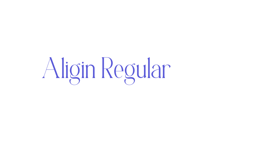 Aligin Regular Font