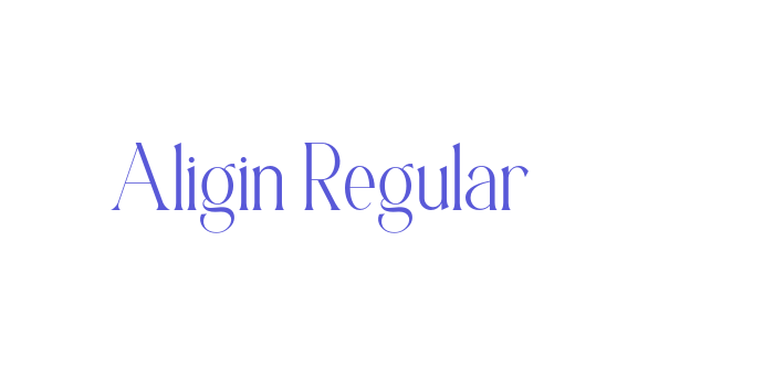 Aligin Regular Font Download