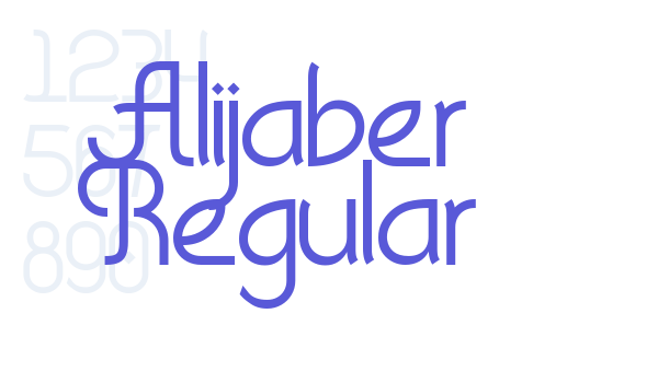 Alijaber Regular font free