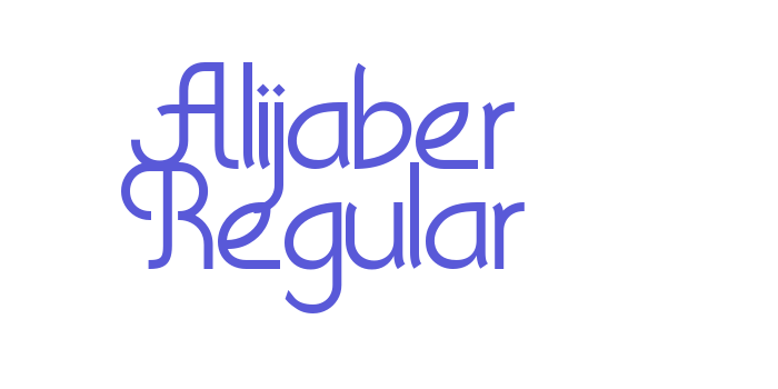 Alijaber Regular Font