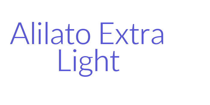 Alilato Extra Light Font