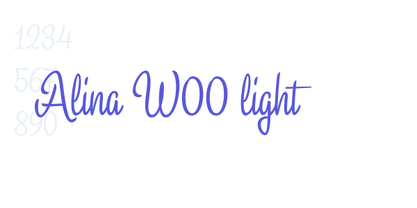 Alina W00 light font free