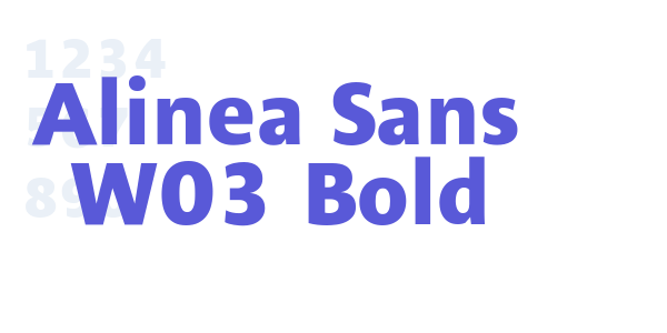 Alinea Sans W03 Bold font free