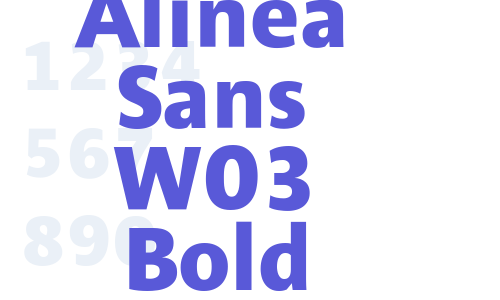 Alinea Sans W03 Bold Font Download