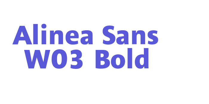 Alinea Sans W03 Bold Font Download