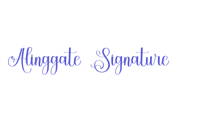 Alinggate Signature Font Download