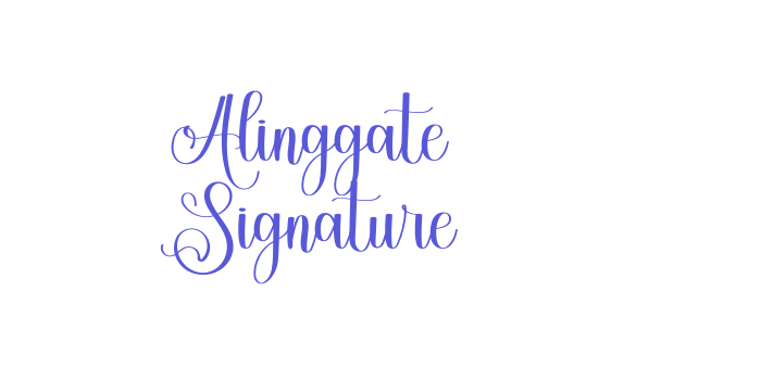 Alinggate Signature Font Download