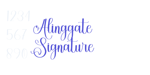 Alinggate Signature-font-download