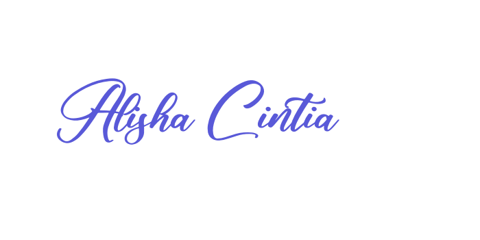 Alisha Cintia Font Download