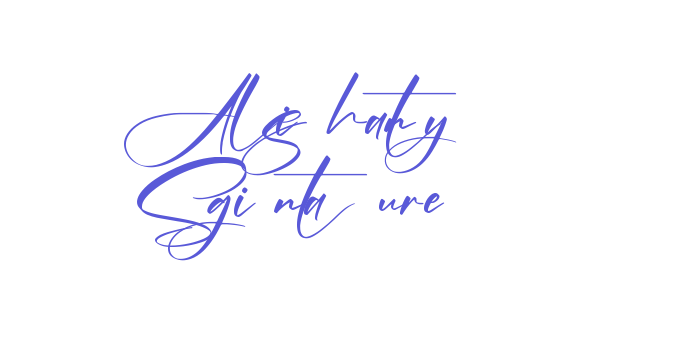 Alishanty Signature Font Download