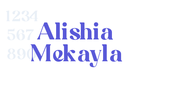 Alishia Mekayla font free