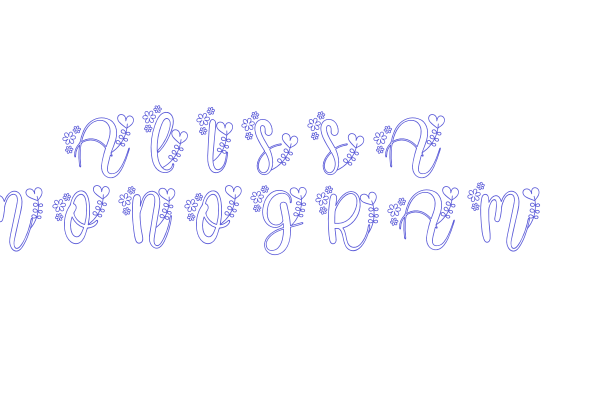 Alissa Monogram Font