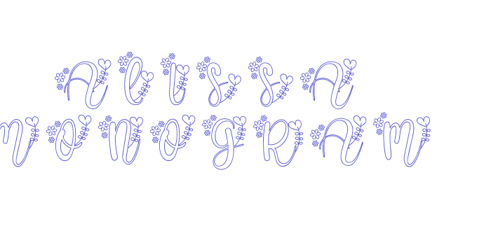 Alissa Monogram Font Download