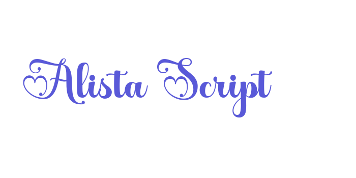 Alista Script Font