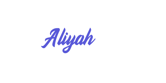 Aliyah Font Download