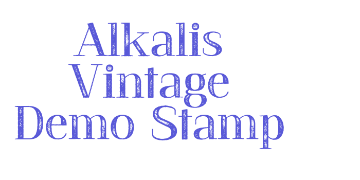 Alkalis Vintage Demo Stamp Font Download