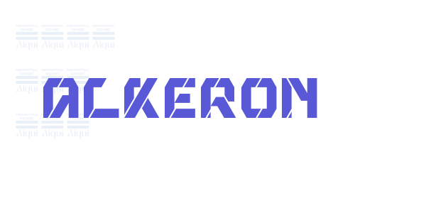 Alkeron font