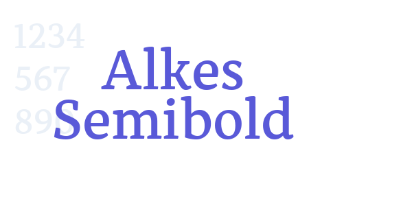 Alkes Semibold font free