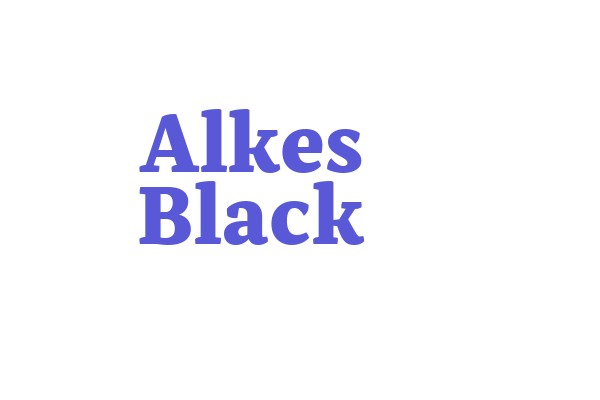 Alkes Black Font