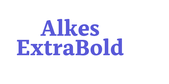 Alkes ExtraBold Font Download