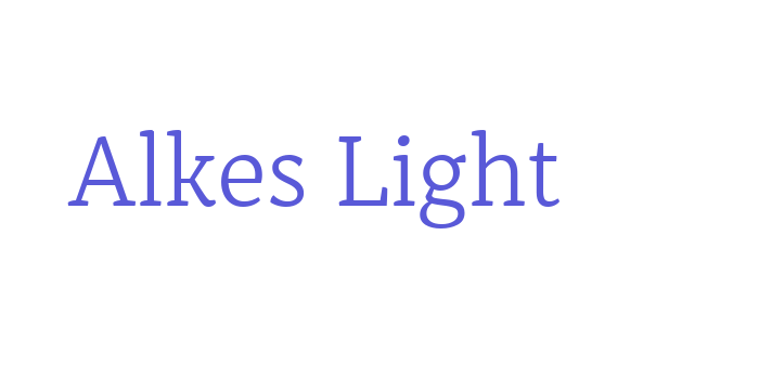 Alkes Light Font Download