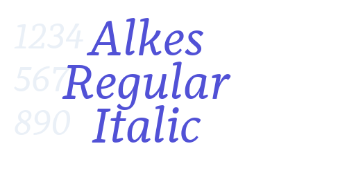 Alkes Regular Italic