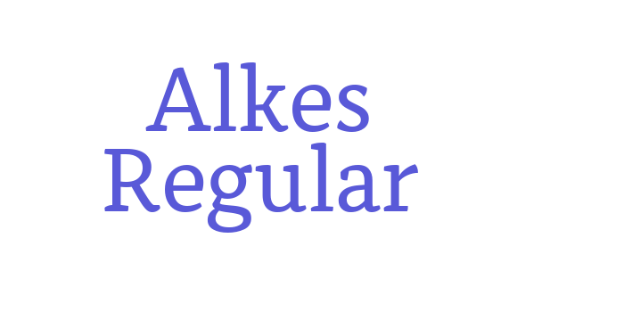 Alkes Regular Font