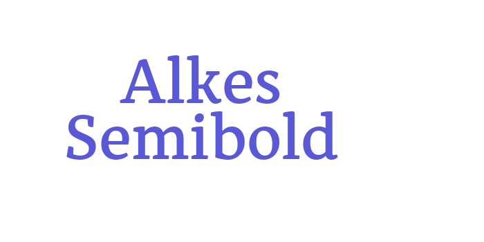 Alkes Semibold Font Download