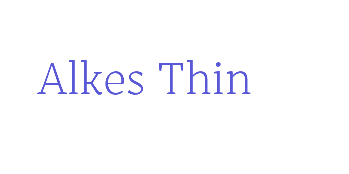 Alkes Thin Font Download