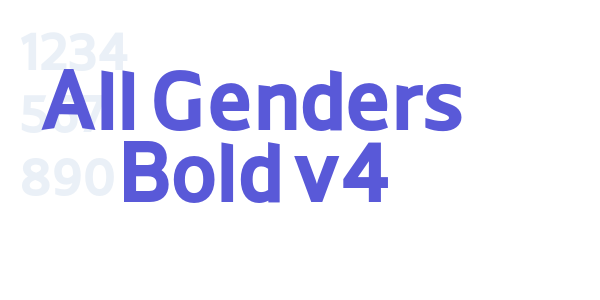 All Genders Bold v4 font free