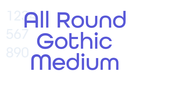 All Round Gothic Medium font