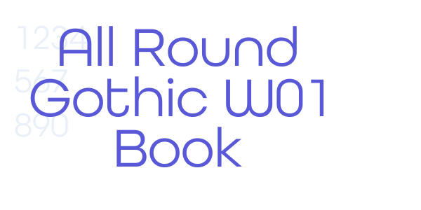 All Round Gothic W01 Book font free